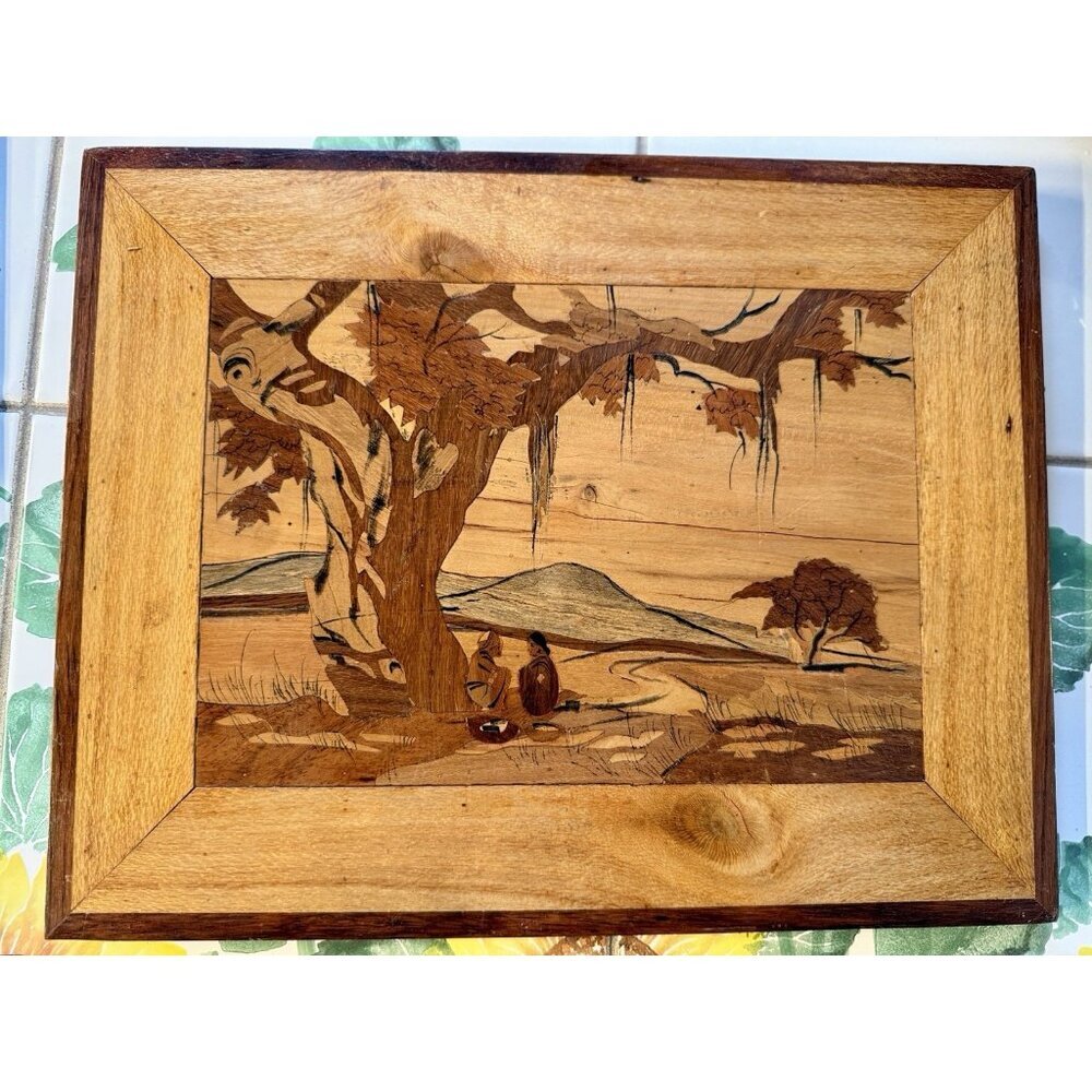 INLAID WOOD Art Frame - Picture 1 of 4